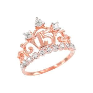 Florece con estilo: Anillo de 15 años para la joven elegante