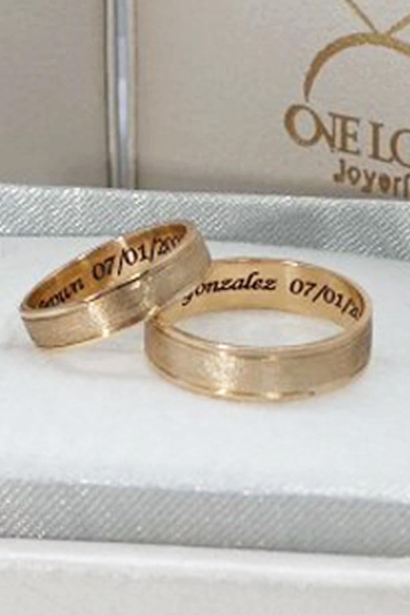 Argollas Matte Classic 2 Argollas Matte Classic - Image 2