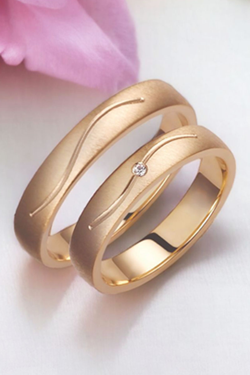 Argollas Wave Matte 18k 2 Argollas Wave Matte 18k - Image 2